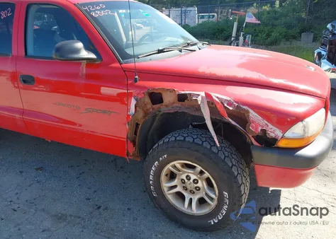 2001 Dodge Dakota Slt/Sport z USA, uszkodzony, nr VIN 1B7GG2AN11S208720